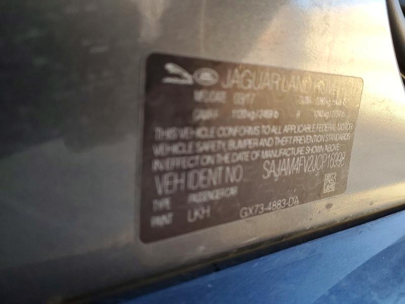 71261056 :رقم المزاد ، SAJAM4FV2JCP16998 vin ، 2018 Jaguar Xe مزاد بيع