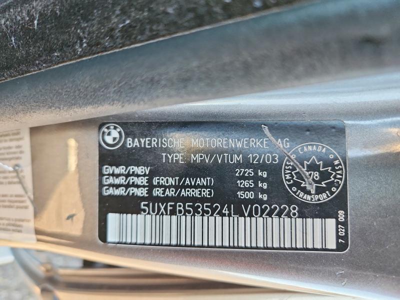 Продажа на аукционе авто 2004 Bmw X5, vin: 5UXFB53524LV02228, номер лота: 68098576