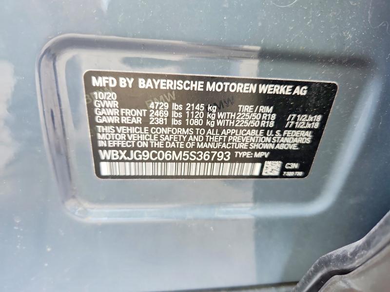 Aukcja sprzedaży 2021 Bmw X1, vin: WBXJG9C06M5S36793, numer aukcji: 68853216