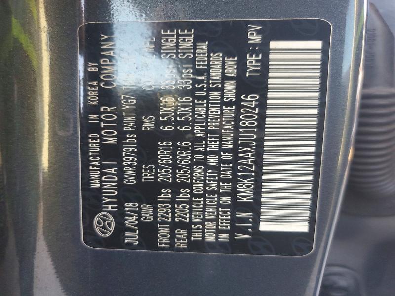 Продаж на аукціоні авто 2018 Hyundai Kona, vin: KM8K12AAXJU180246, номер лоту: 67324856