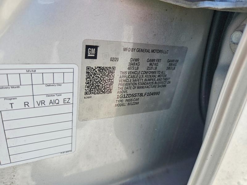68226546 :رقم المزاد ، 1G1ZD5ST8LF104990 vin ، 2020 Chevrolet Malibu مزاد بيع