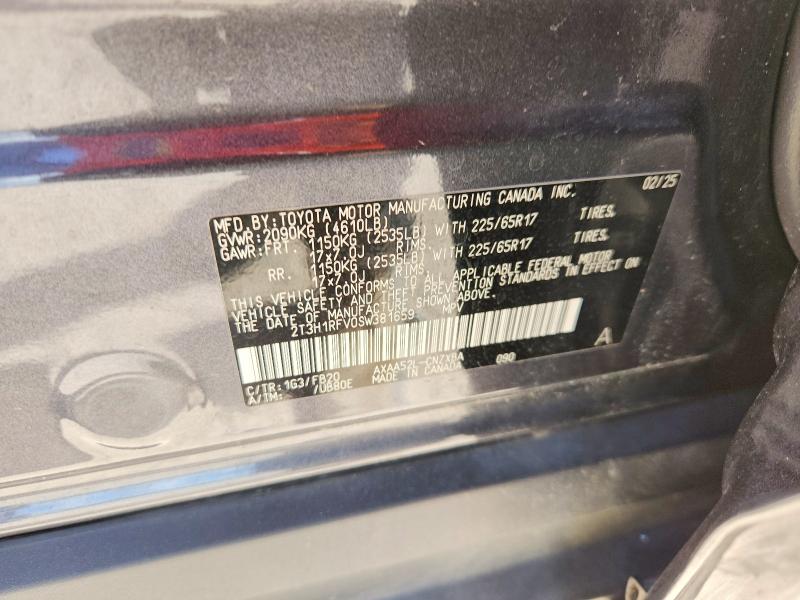 Продажа на аукционе авто 2025 Toyota Rav4, vin: 2T3H1RFV0SW381659, номер лота: 69863306