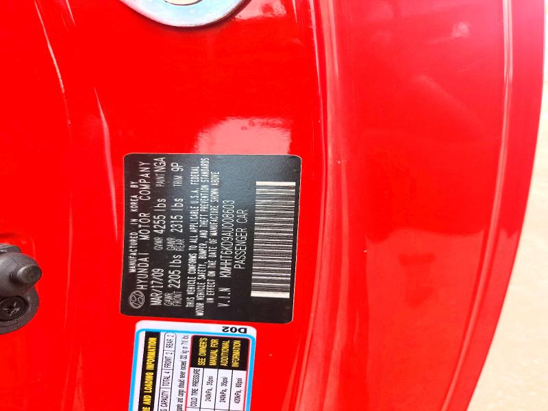 70298146 :رقم المزاد ، KMHHT6KD9AU008603 vin ، 2010 Hyundai Genesis Coupe مزاد بيع