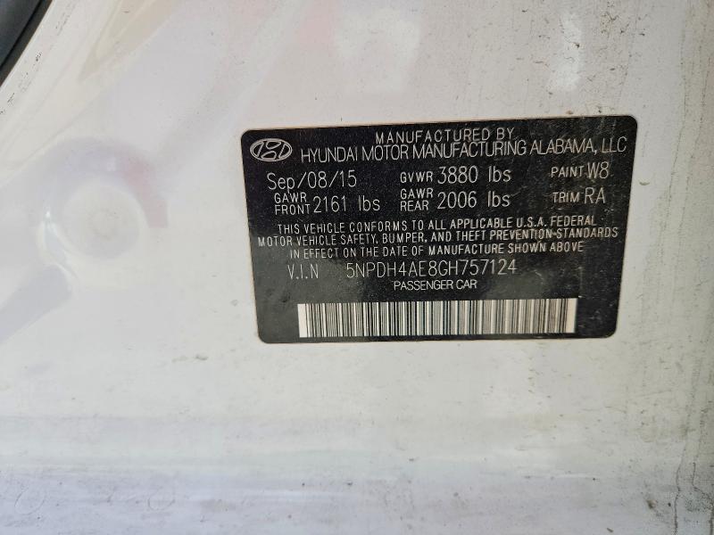 Продажа на аукционе авто 2016 Hyundai Elantra, vin: 5NPDH4AE8GH757124, номер лота: 68039286