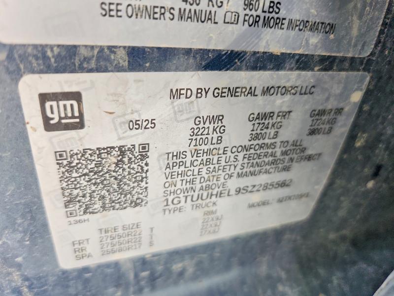 Aukcja sprzedaży 2025 Gmc Sierra, vin: 1GTUUHEL9SZ285562, numer aukcji: 58829536