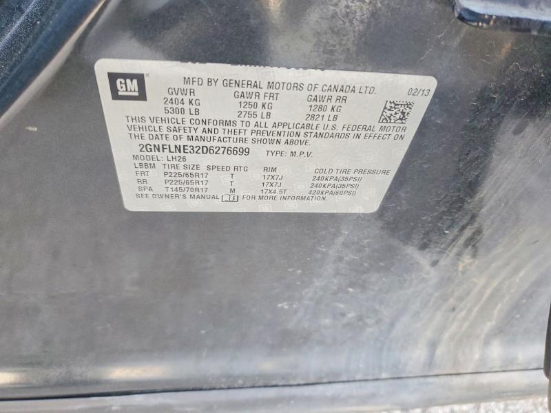 Продаж на аукціоні авто 2013 Chevrolet Equinox, vin: 2GNFLNE32D6276699, номер лоту: 67461996