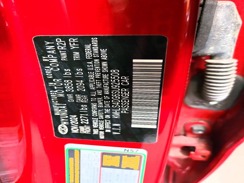 71370046 :رقم المزاد ، KMHLS4DG6SU925508 vin ، 2025 Hyundai Elantra مزاد بيع