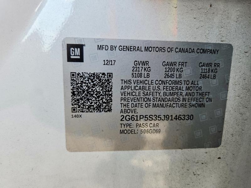 Aukcja sprzedaży 2018 Cadillac Xts, vin: 2G61P5S35J9146330, numer aukcji: 67418586