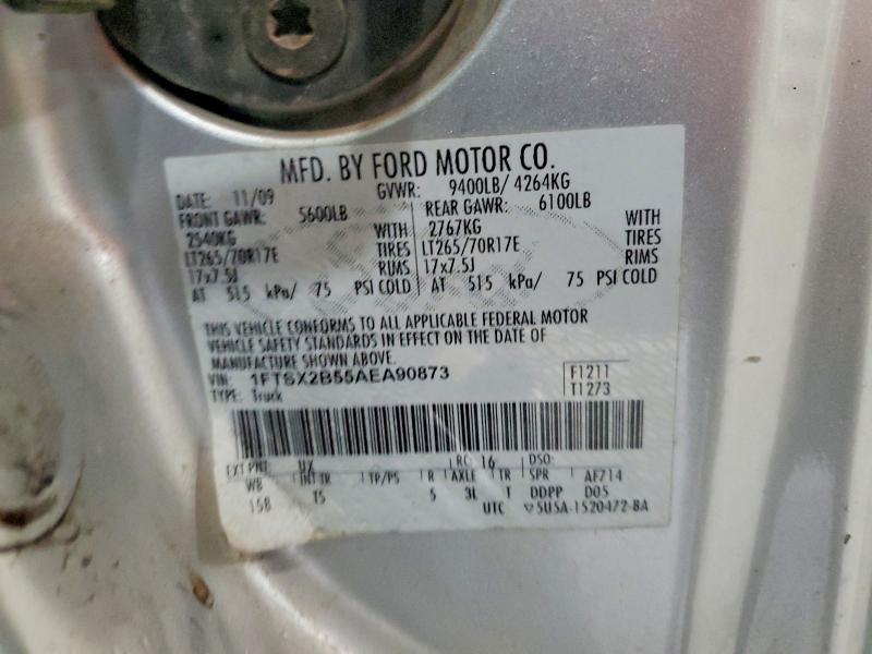 Aukcja sprzedaży 2010 Ford F250, vin: 1FTSX2B55AEA90873, numer aukcji: 68348796