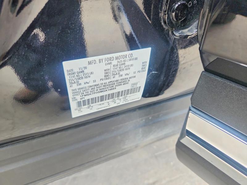 2021 Ford Explorer მანქანა იყიდება აუქციონზე, vin: 1FMSK7FH5MGA14865, აუქციონის ნომერი: 67488256