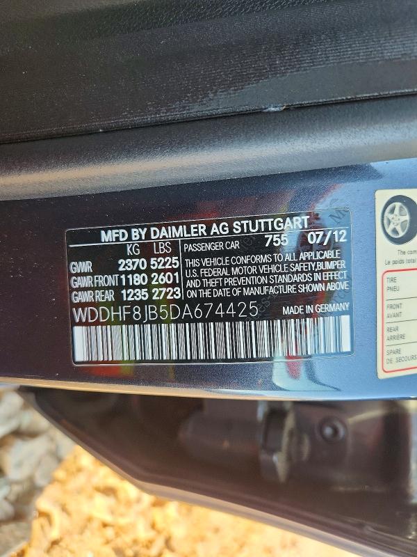 Продаж на аукціоні авто 2013 Mercedes-benz E, vin: WDDHF8JB5DA674425, номер лоту: 67651466