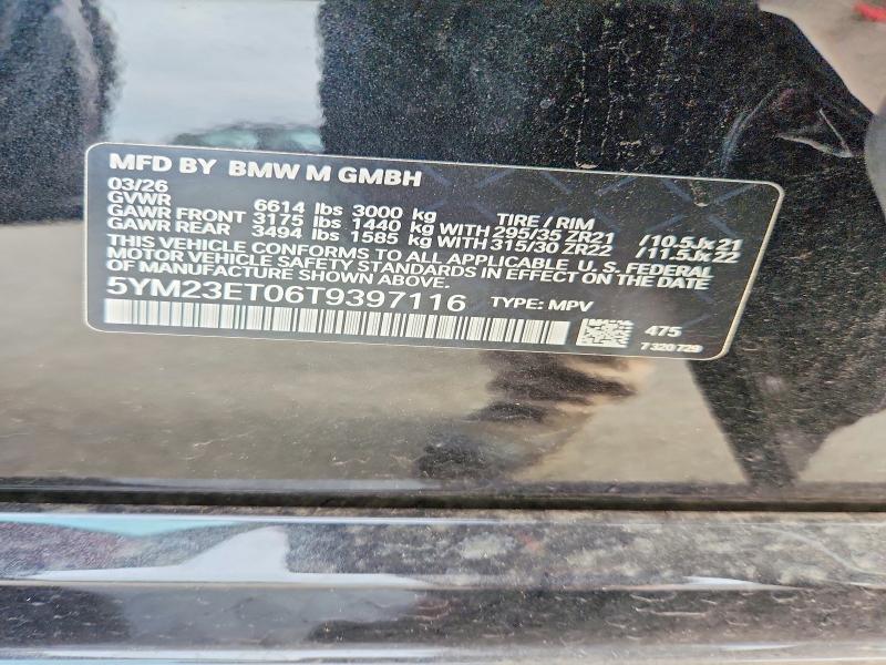 Продаж на аукціоні авто 2026 Bmw X6, vin: 5YM23ET06T9397116, номер лоту: 67283236