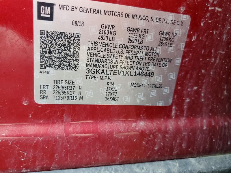 Продаж на аукціоні авто 2019 Gmc Terrain, vin: 3GKALTEV1KL146449, номер лоту: 67924866