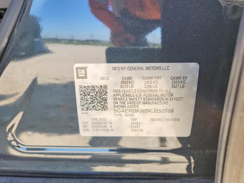 Aukcja sprzedaży 2019 Buick Enclave, vin: 5GAERBKW9KJ152088, numer aukcji: 67414396