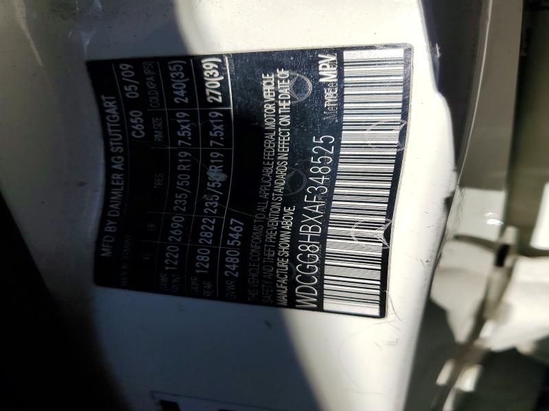 68882536 :رقم المزاد ، WDCGG8HBXAF348525 vin ، 2010 Mercedes-benz Glk مزاد بيع