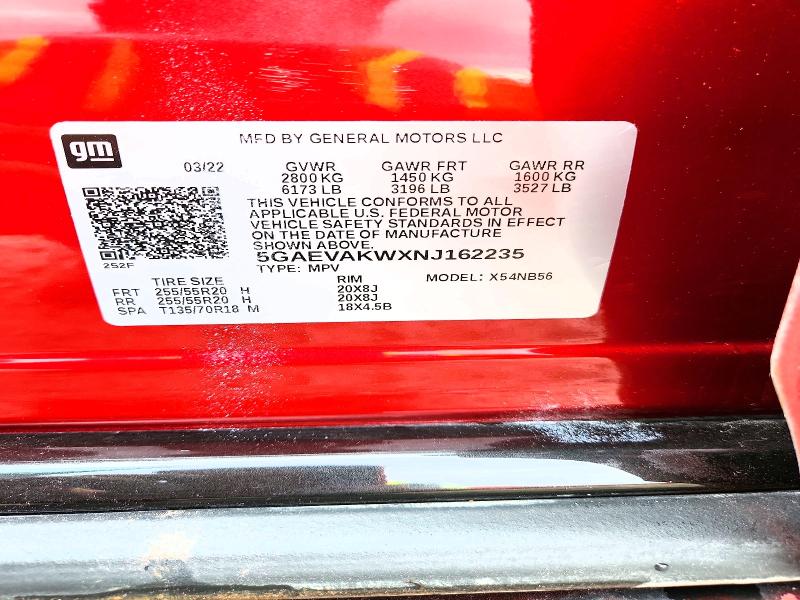 Продажа на аукционе авто 2022 Buick Enclave, vin: 5GAEVAKWXNJ162235, номер лота: 69728796