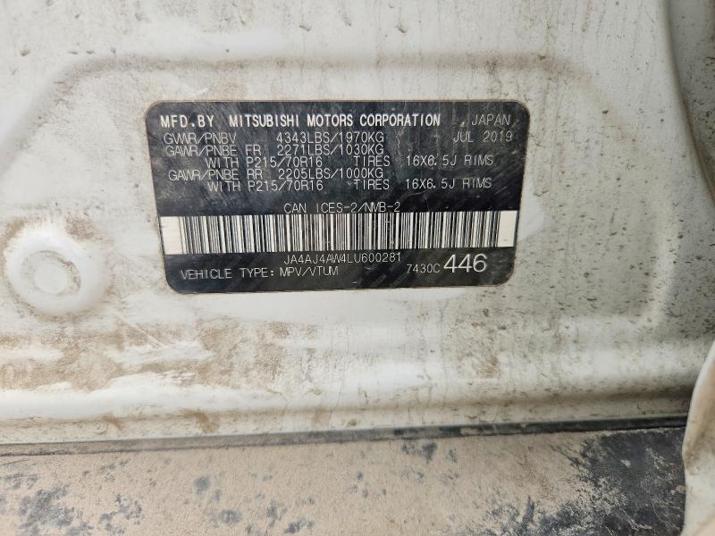 Auction sale of the 2020 Mitsubishi Rvr, vin: JA4AJ4AW4LU600281, lot number: 66712166