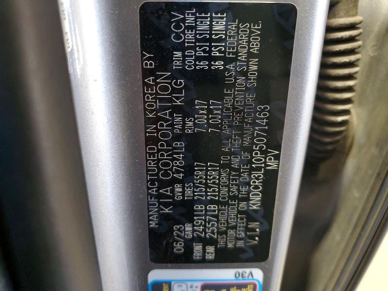 2023 Kia Niro მანქანა იყიდება აუქციონზე, vin: KNDCR3L10P5071463, აუქციონის ნომერი: 70726196