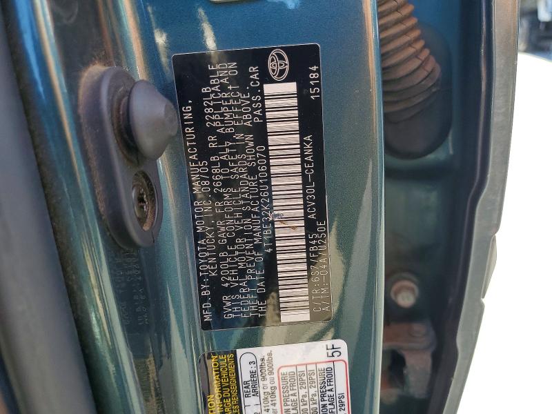 Aukcja sprzedaży 2006 Toyota Camry, vin: 4T1BE32K26U106070, numer aukcji: 68644086