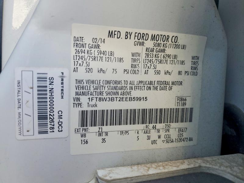 Aukcja sprzedaży 2014 Ford F350, vin: 1FT8W3BT2EEB59915, numer aukcji: 67824376