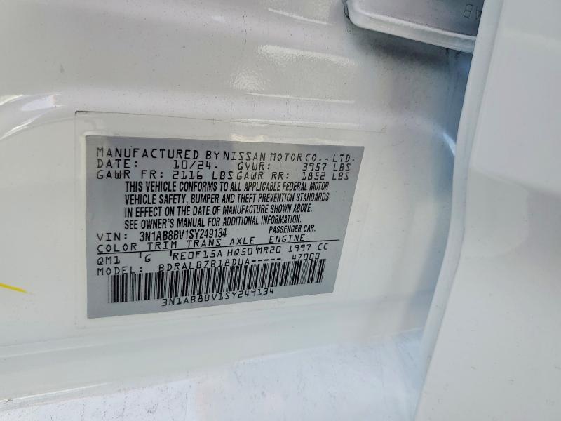 Продаж на аукціоні авто 2025 Nissan Sentra, vin: 3N1AB8BV1SY249134, номер лоту: 68377956