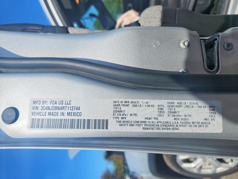 Продаж на аукціоні авто 2024 Jeep Compass, vin: 3C4NJDBN4RT113744, номер лоту: 68073826