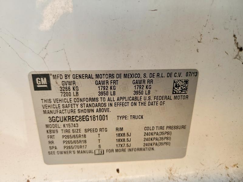 68936366 :رقم المزاد ، 3GCUKREC8EG181001 vin ، 2014 Chevrolet Silverado مزاد بيع