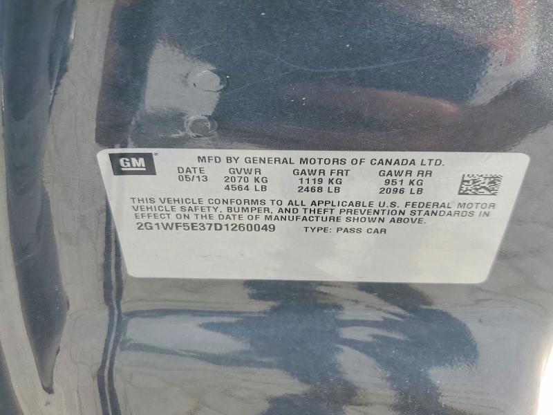 Продажа на аукционе авто 2013 Chevrolet Impala, vin: 2G1WF5E37D1260049, номер лота: 69760256