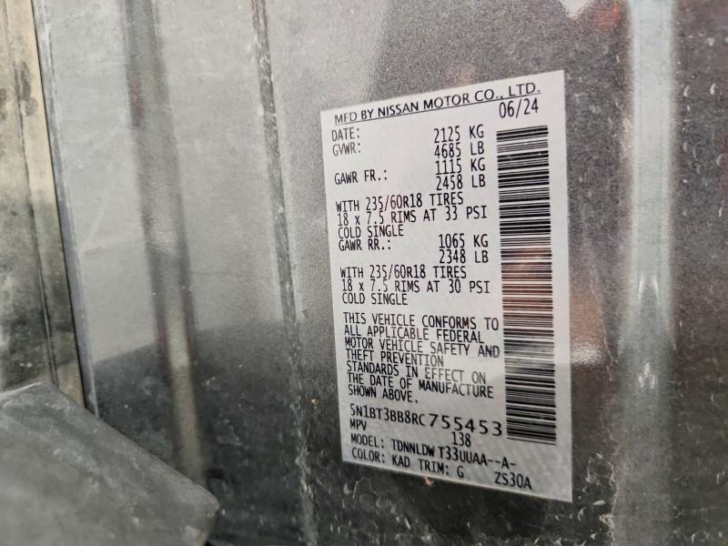 Продажа на аукционе авто 2024 Nissan Rogue, vin: 5N1BT3BB8RC755453, номер лота: 68238846