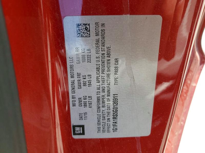 Продажа на аукционе авто 2016 Chevrolet Camaro, vin: 1G1FA1RS5G0126911, номер лота: 67045006