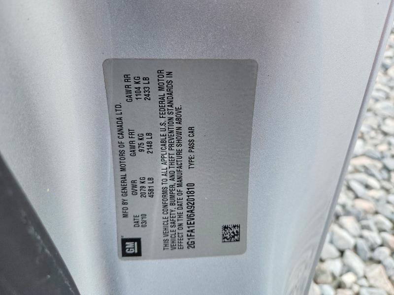 Продажа на аукционе авто 2010 Chevrolet Camaro, vin: 2G1FA1EV6A9201810, номер лота: 70311266