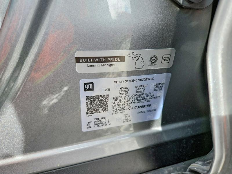 Продажа на аукционе авто 2026 Chevrolet Traverse, vin: 1GNEVJKS3TJ288159, номер лота: 70979166