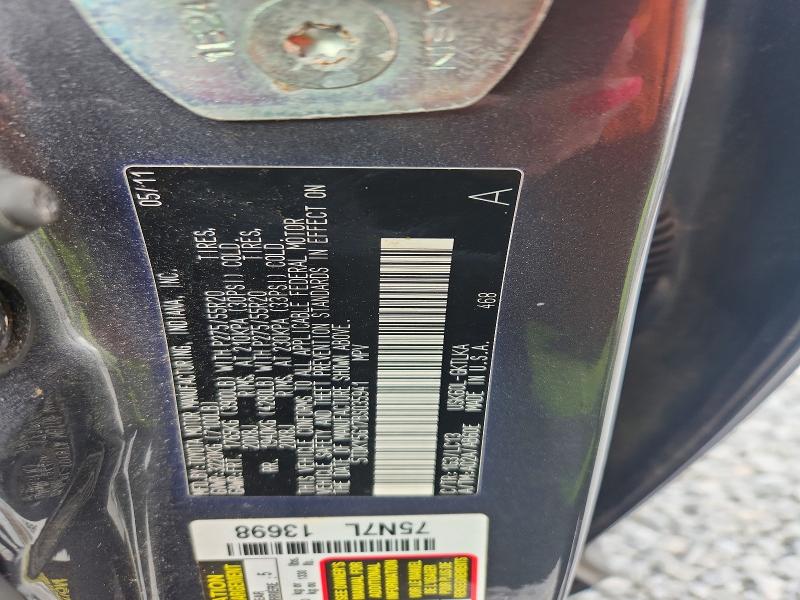 65967196 :رقم المزاد ، 5TDKY5G17BS035941 vin ، 2011 Toyota Sequoia مزاد بيع