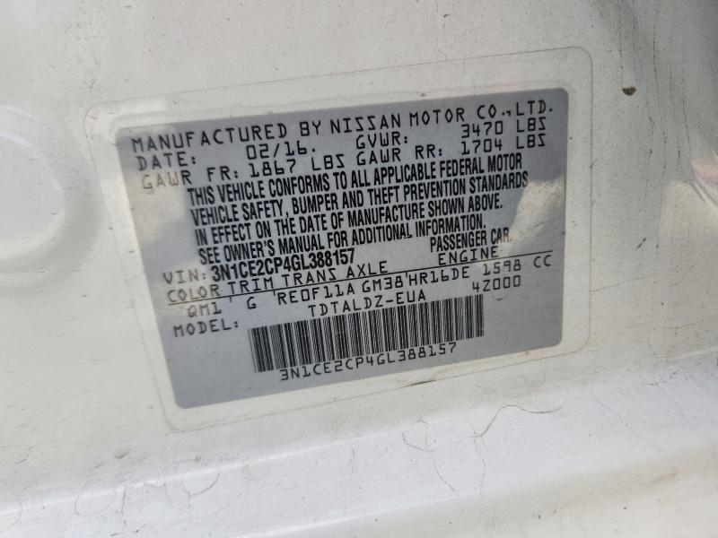 Продажа на аукционе авто 2016 Nissan Versa Note, vin: 3N1CE2CP4GL388157, номер лота: 67545576