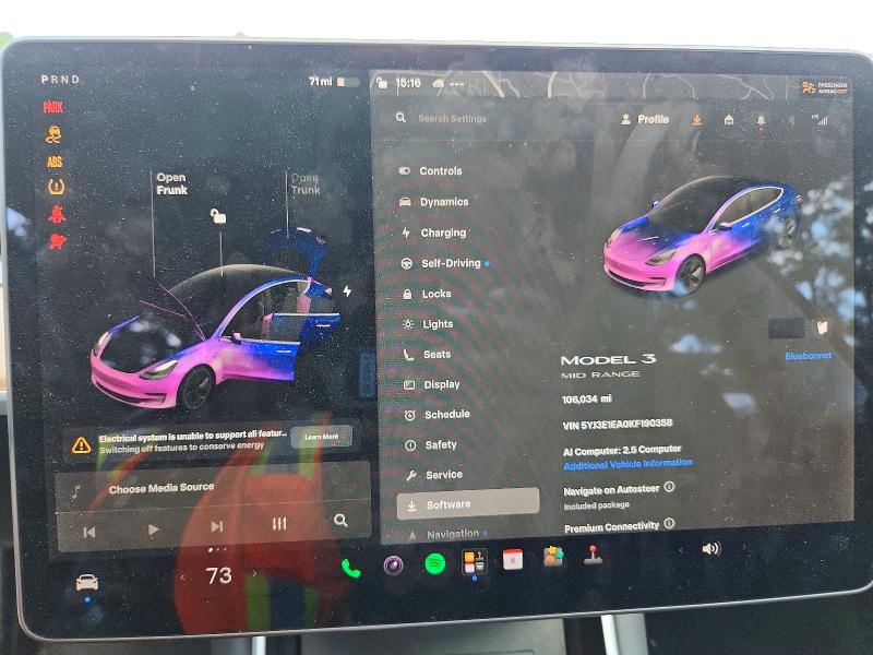 Aukcja sprzedaży 2019 Tesla Model 3, vin: 5YJ3E1EA0KF190358, numer aukcji: 67216806