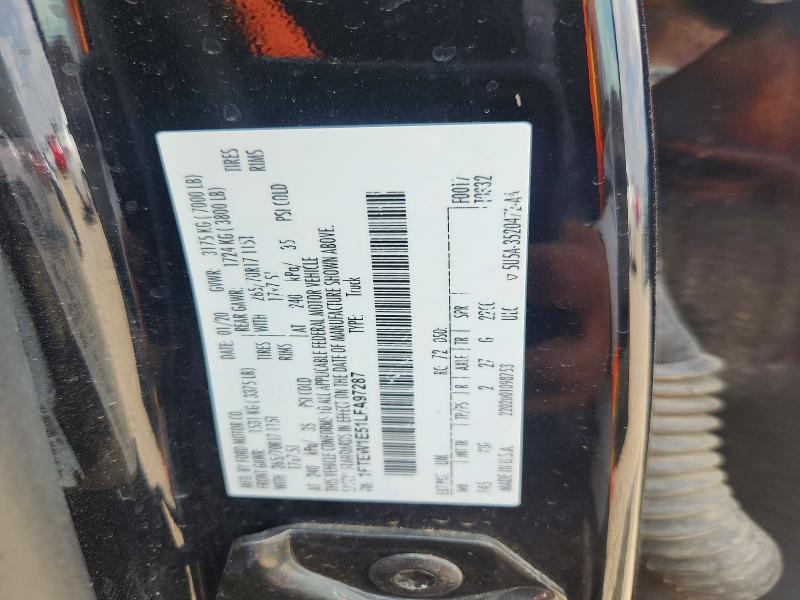 Продаж на аукціоні авто 2020 Ford F150, vin: 1FTEW1E51LFA97287, номер лоту: 67401646