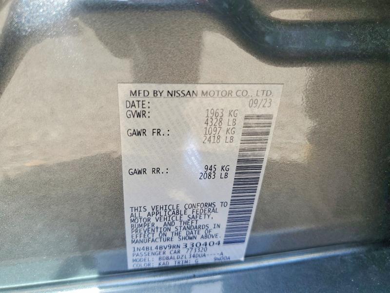 67010396 :رقم المزاد ، 1N4BL4BV9RN330404 vin ، 2024 Nissan Altima مزاد بيع