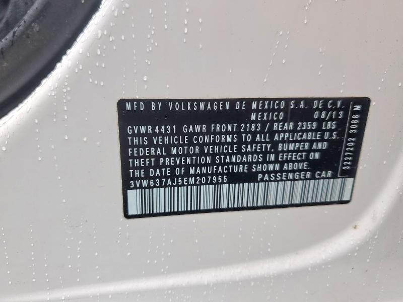 Aukcja sprzedaży 2014 Volkswagen Jetta, vin: 3VW637AJ5EM207955, numer aukcji: 70275806