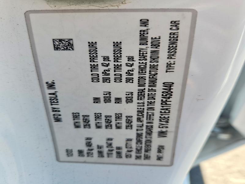 Aukcja sprzedaży 2023 Tesla Model 3, vin: 5YJ3E1EA1PF458440, numer aukcji: 67458256