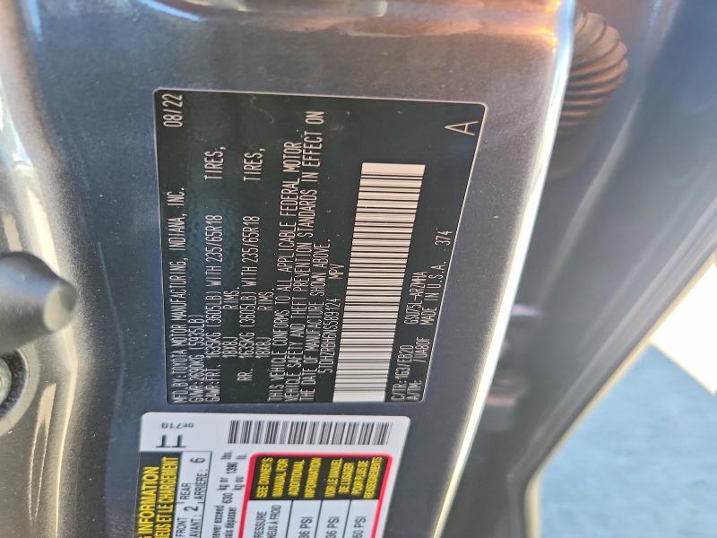 2022 Toyota Highlander მანქანა იყიდება აუქციონზე, vin: 5TDHZRBH6NS589124, აუქციონის ნომერი: 67921216