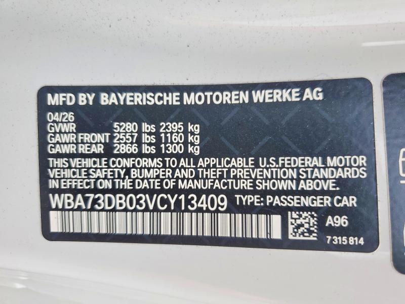 Aukcja sprzedaży 2027 Bmw M440xi, vin: WBA73DB03VCY13409, numer aukcji: 67495626