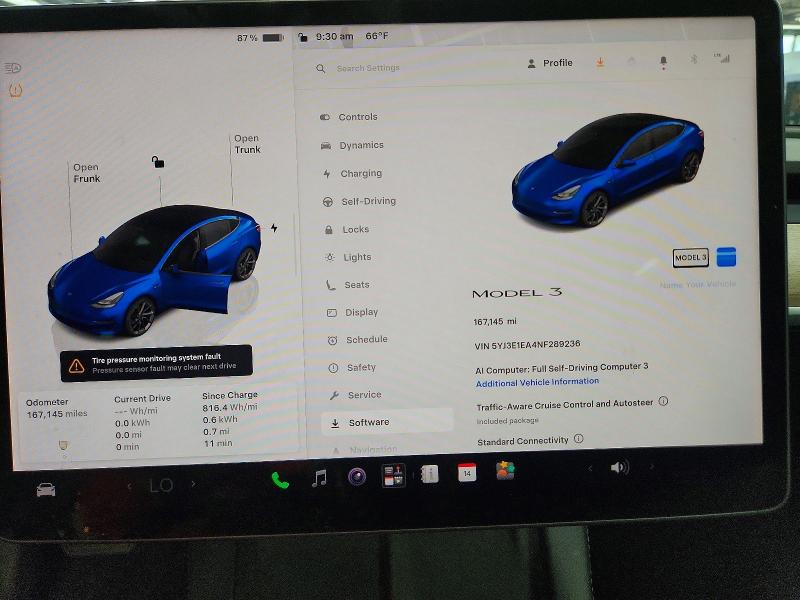 68685096 :رقم المزاد ، 5YJ3E1EA4NF289236 vin ، 2022 Tesla Model 3 مزاد بيع