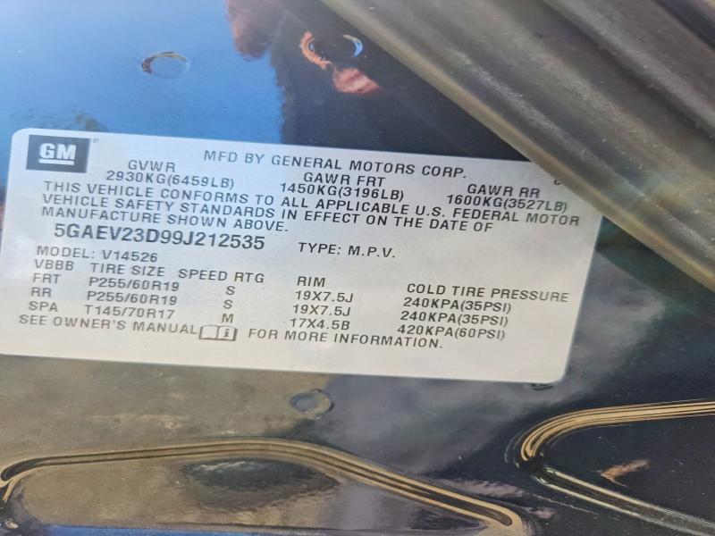 Продаж на аукціоні авто 2009 Buick Enclave, vin: 5GAEV23D99J212535, номер лоту: 67801006