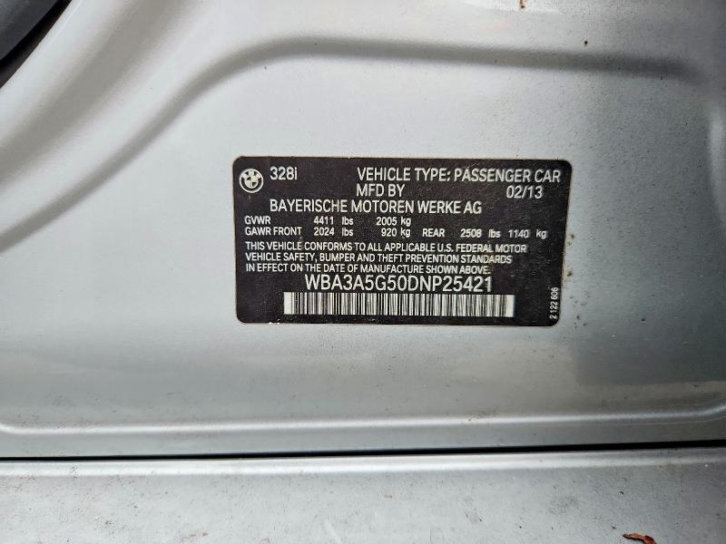 Auction sale of the 2013 Bmw 328, vin: WBA3A5G50DNP25421, lot number: 68645836