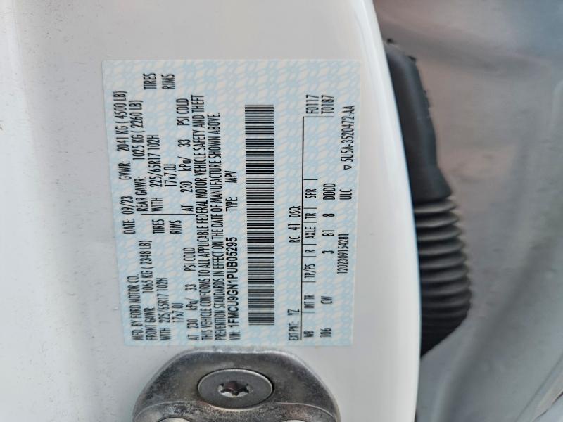Продаж на аукціоні авто 2023 Ford Escape, vin: 1FMCU9GN1PUB05295, номер лоту: 68665826