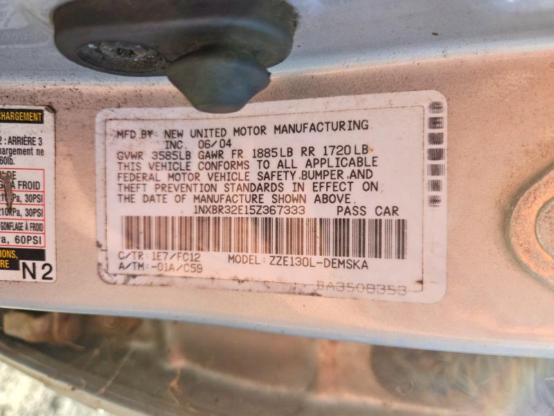 Продажа на аукционе авто 2005 Toyota Corolla, vin: 1NXBR32E15Z367333, номер лота: 70824076