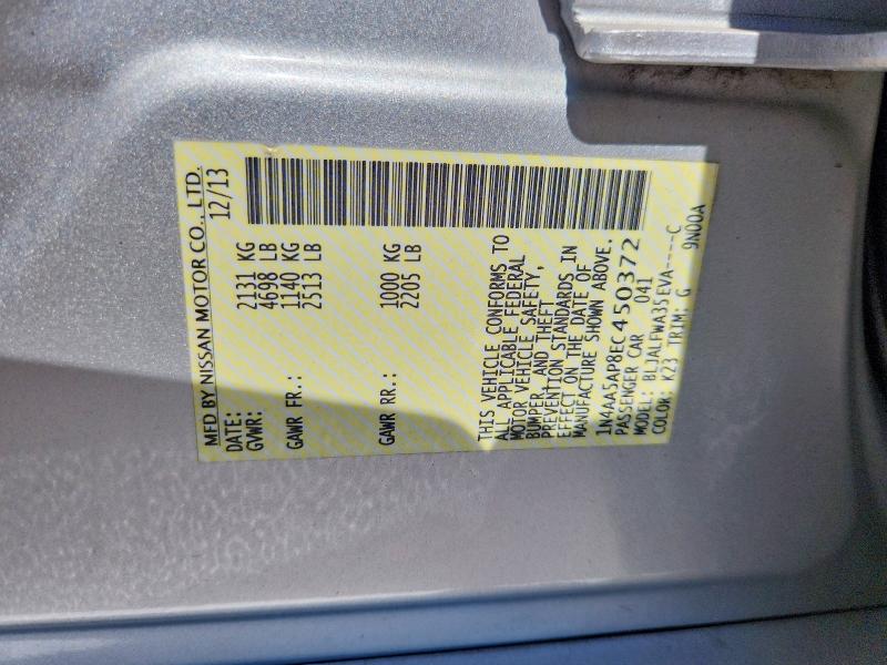 Продажа на аукционе авто 2014 Nissan Maxima, vin: 1N4AA5AP8EC450372, номер лота: 67291236