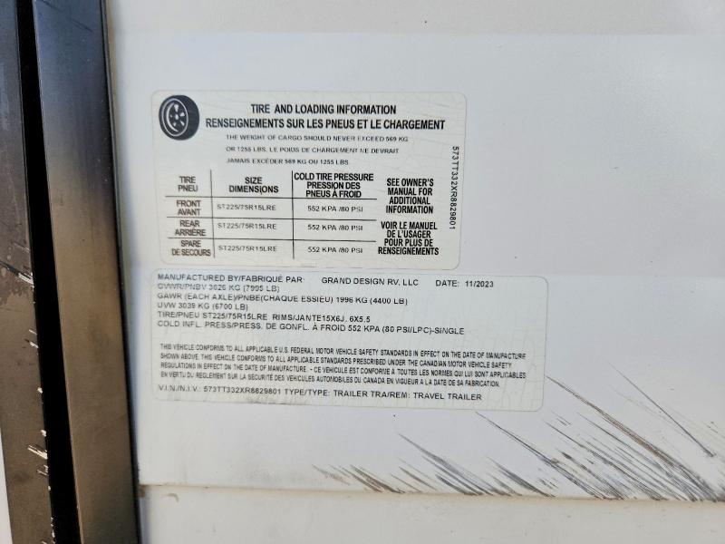 Aukcja sprzedaży 2024 Grand Design Transcend, vin: 573TT332XR8829801        , numer aukcji: 68359116