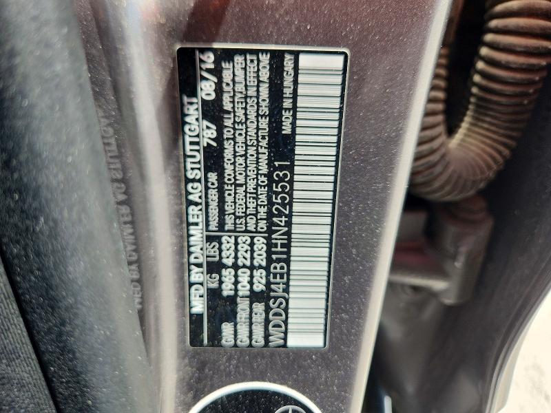 Продажа на аукционе авто 2017 Mercedes-benz Cla, vin: WDDSJ4EB1HN425531, номер лота: 67272096