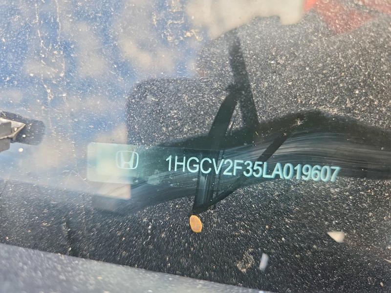 2020 Honda Accord მანქანა იყიდება აუქციონზე, vin: 1HGCV2F35LA019607, აუქციონის ნომერი: 68156196